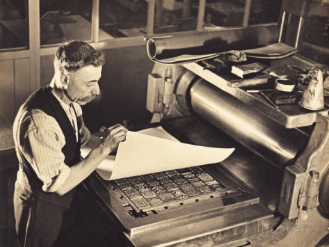 old-time-printing-press